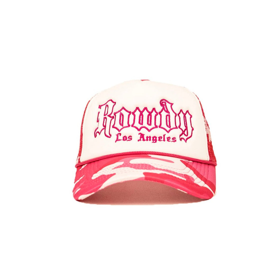 Pink Camo Trucker